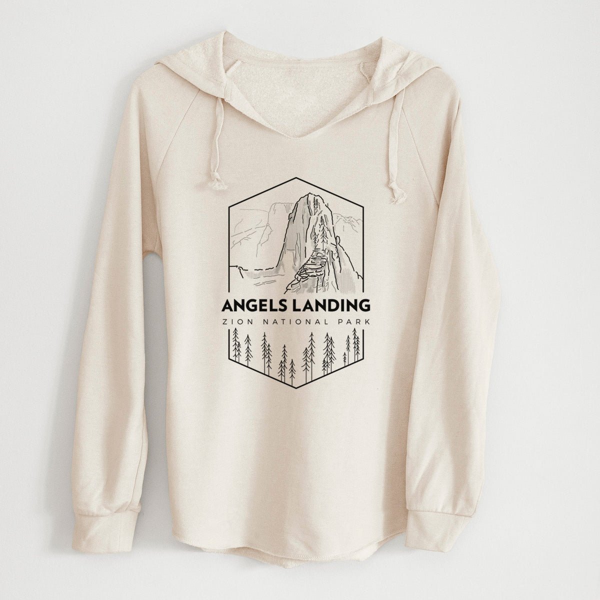 Angels Landing - Zion National Park - Cali Wave Hooded Sweatshirt