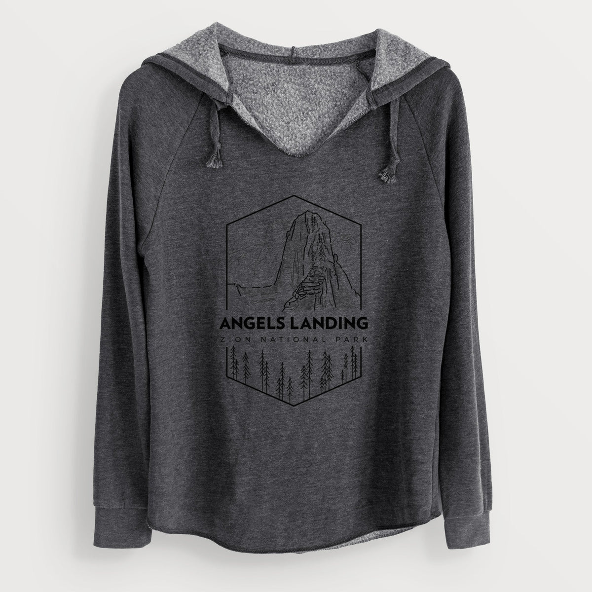 Angels Landing - Zion National Park - Cali Wave Hooded Sweatshirt