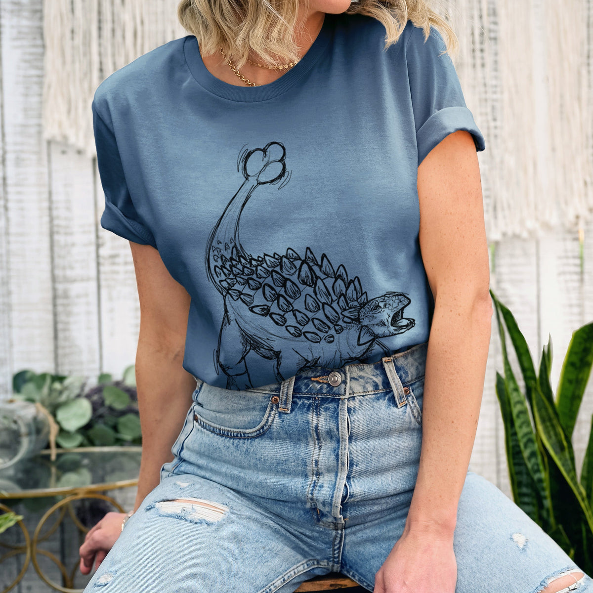 Ankylosaurus Magniventris - Lightweight 100% Cotton Unisex Crewneck
