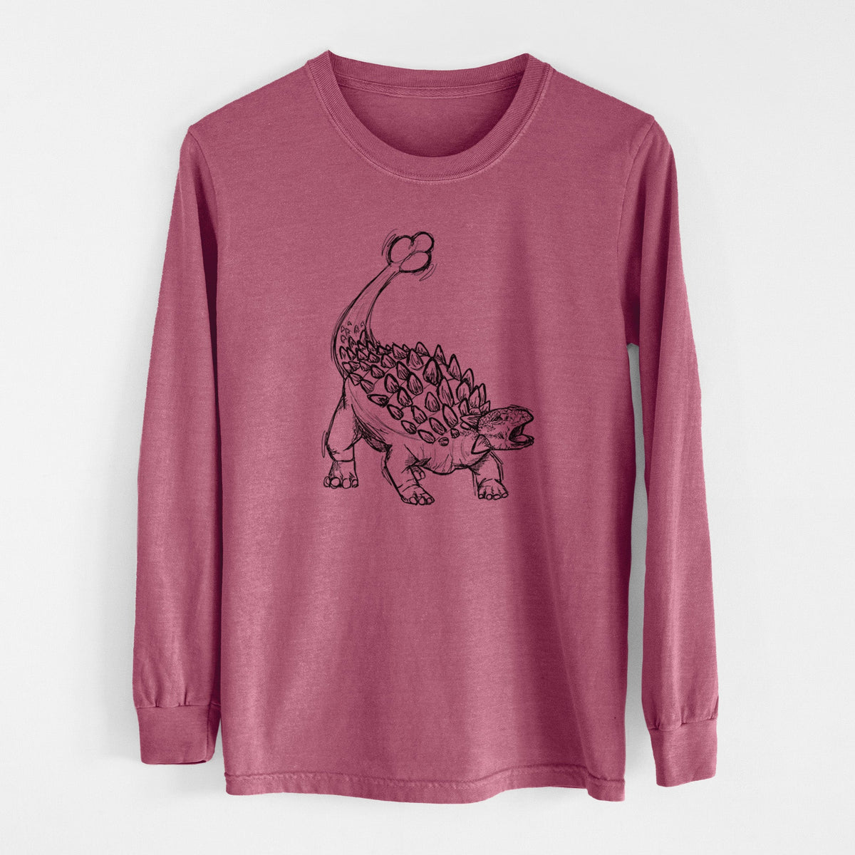 Ankylosaurus Magniventris - Men's Heavyweight 100% Cotton Long Sleeve