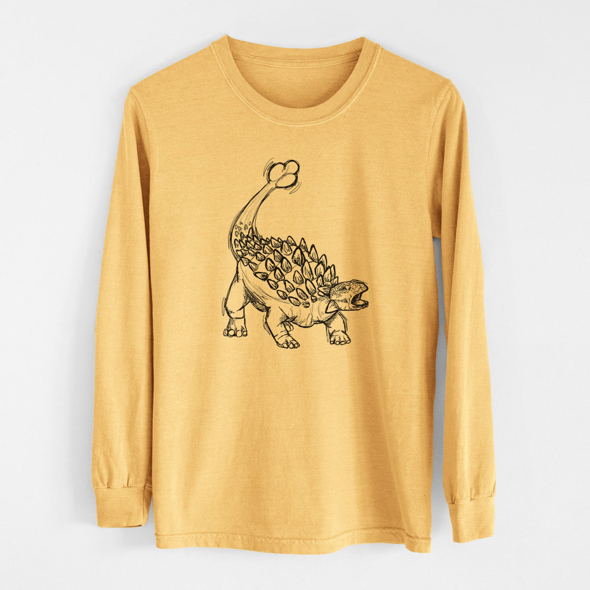 Ankylosaurus Magniventris - Men's Heavyweight 100% Cotton Long Sleeve