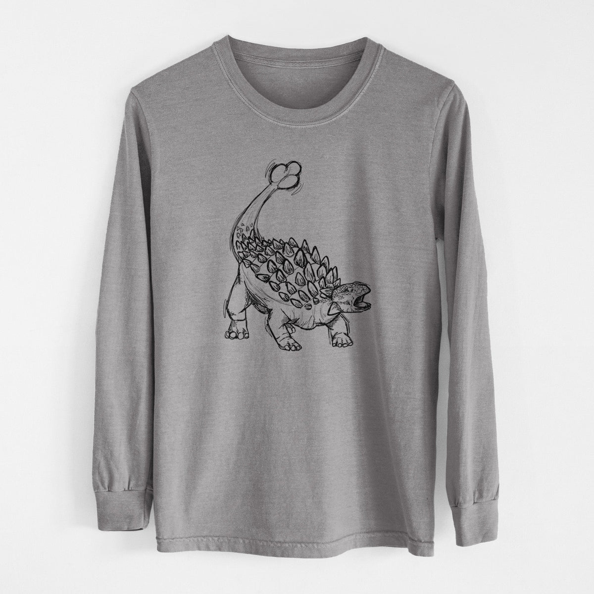 Ankylosaurus Magniventris - Men's Heavyweight 100% Cotton Long Sleeve