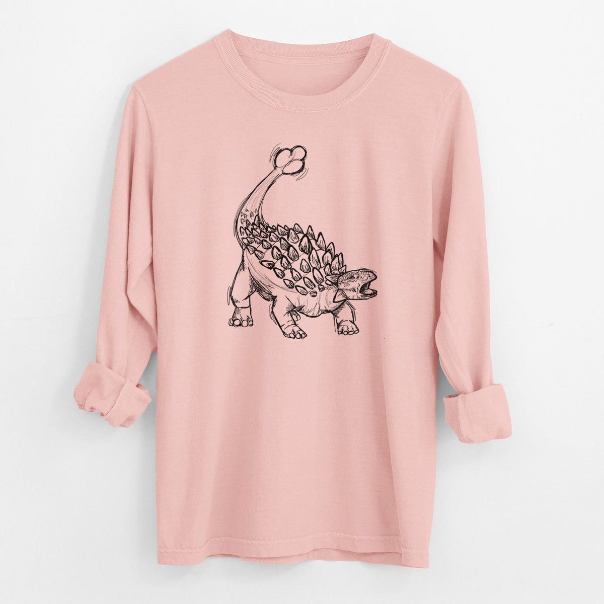 Ankylosaurus Magniventris - Men's Heavyweight 100% Cotton Long Sleeve
