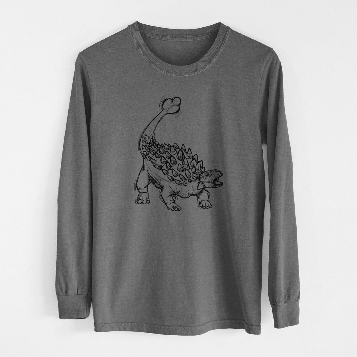 Ankylosaurus Magniventris - Men's Heavyweight 100% Cotton Long Sleeve
