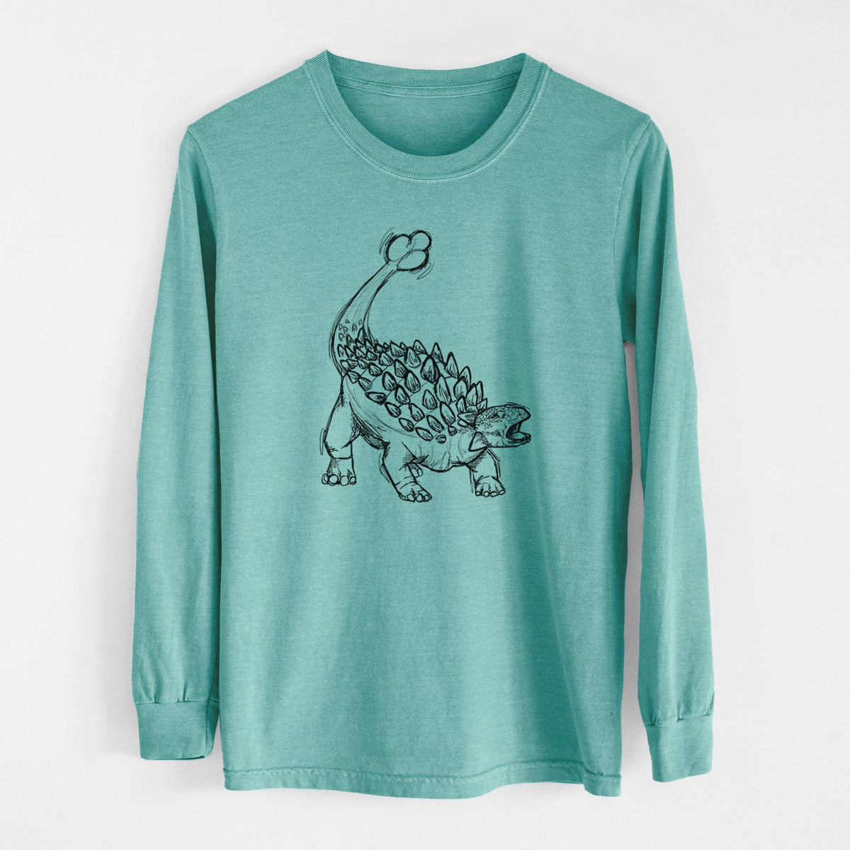 Ankylosaurus Magniventris - Men's Heavyweight 100% Cotton Long Sleeve