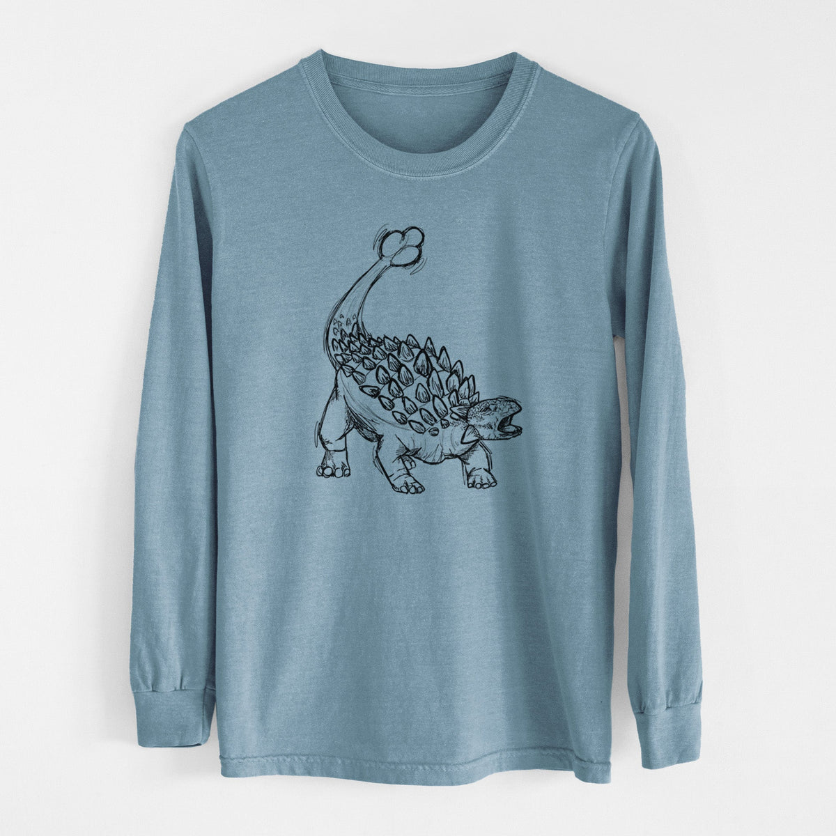 Ankylosaurus Magniventris - Men's Heavyweight 100% Cotton Long Sleeve