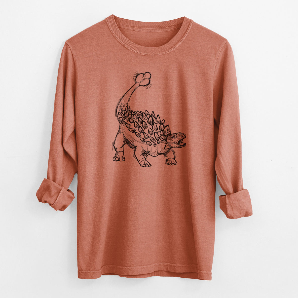 Ankylosaurus Magniventris - Men's Heavyweight 100% Cotton Long Sleeve