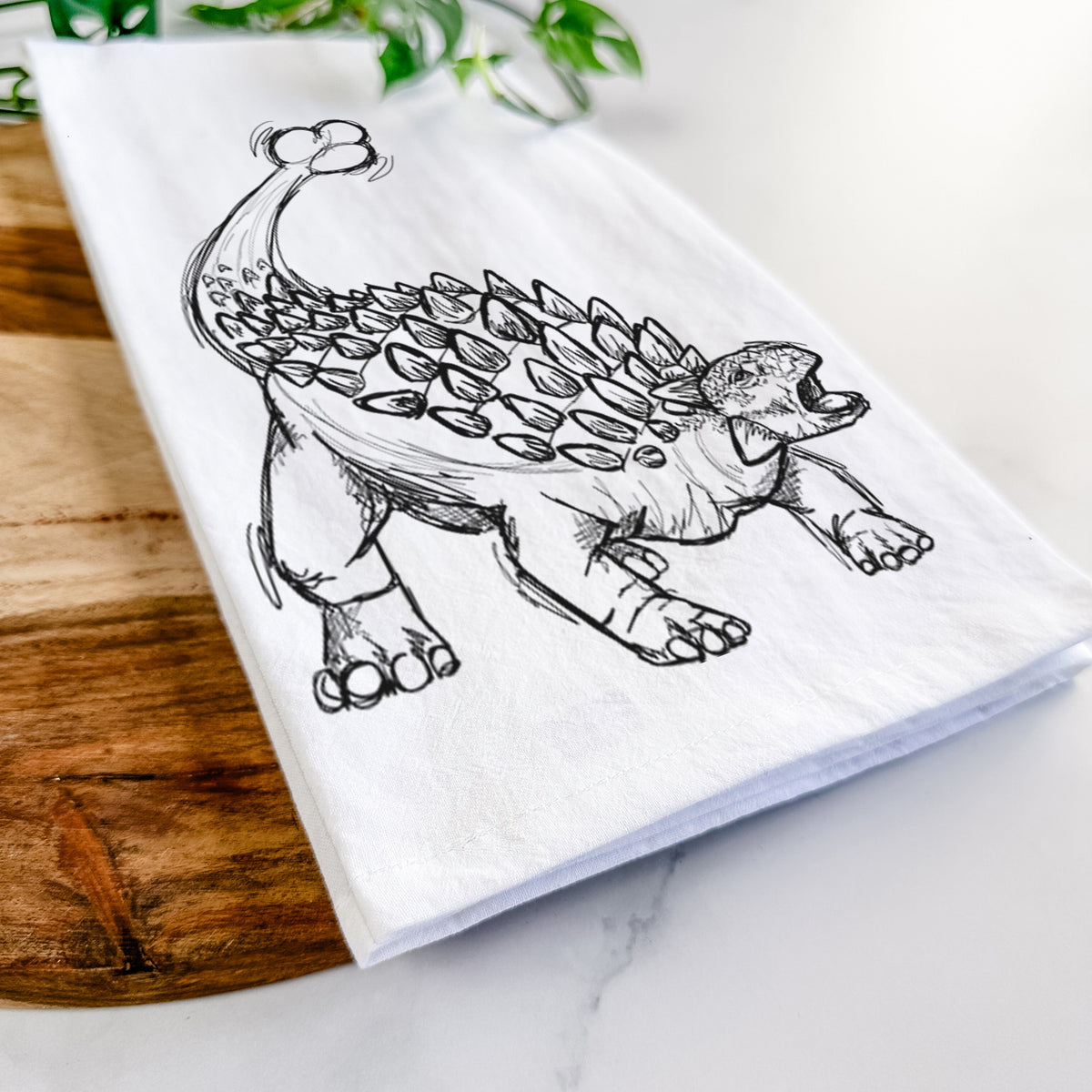 Ankylosaurus Magniventris Tea Towel