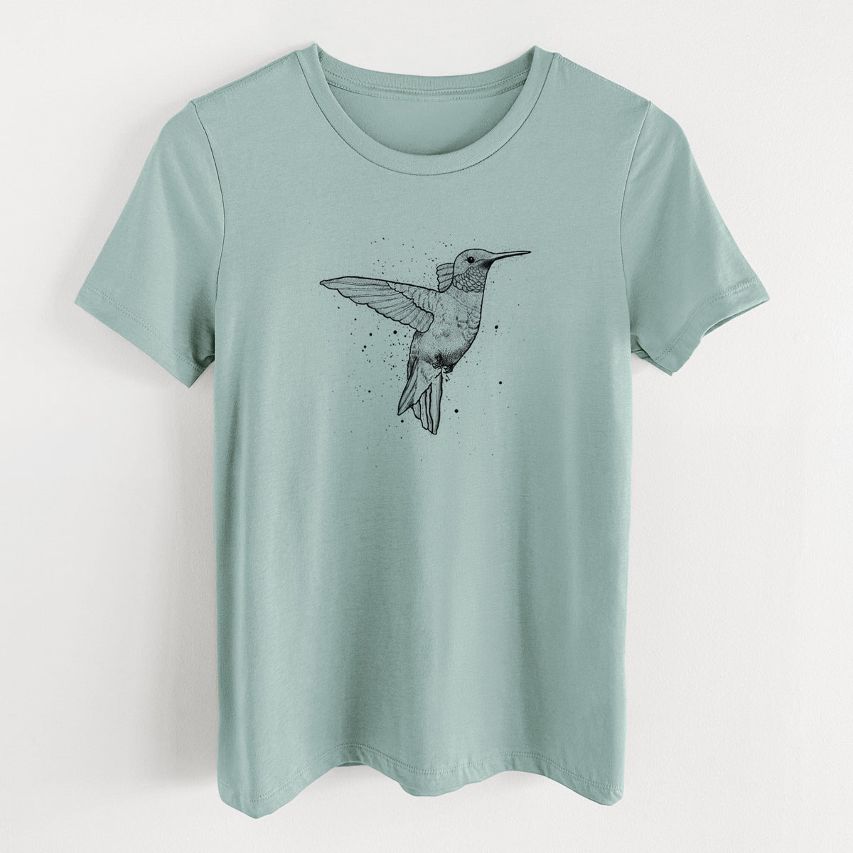 Archilochus Colubris - Ruby-throated Hummingbird - Women's Lightweight Relaxed Fit 100% Cotton Crewneck