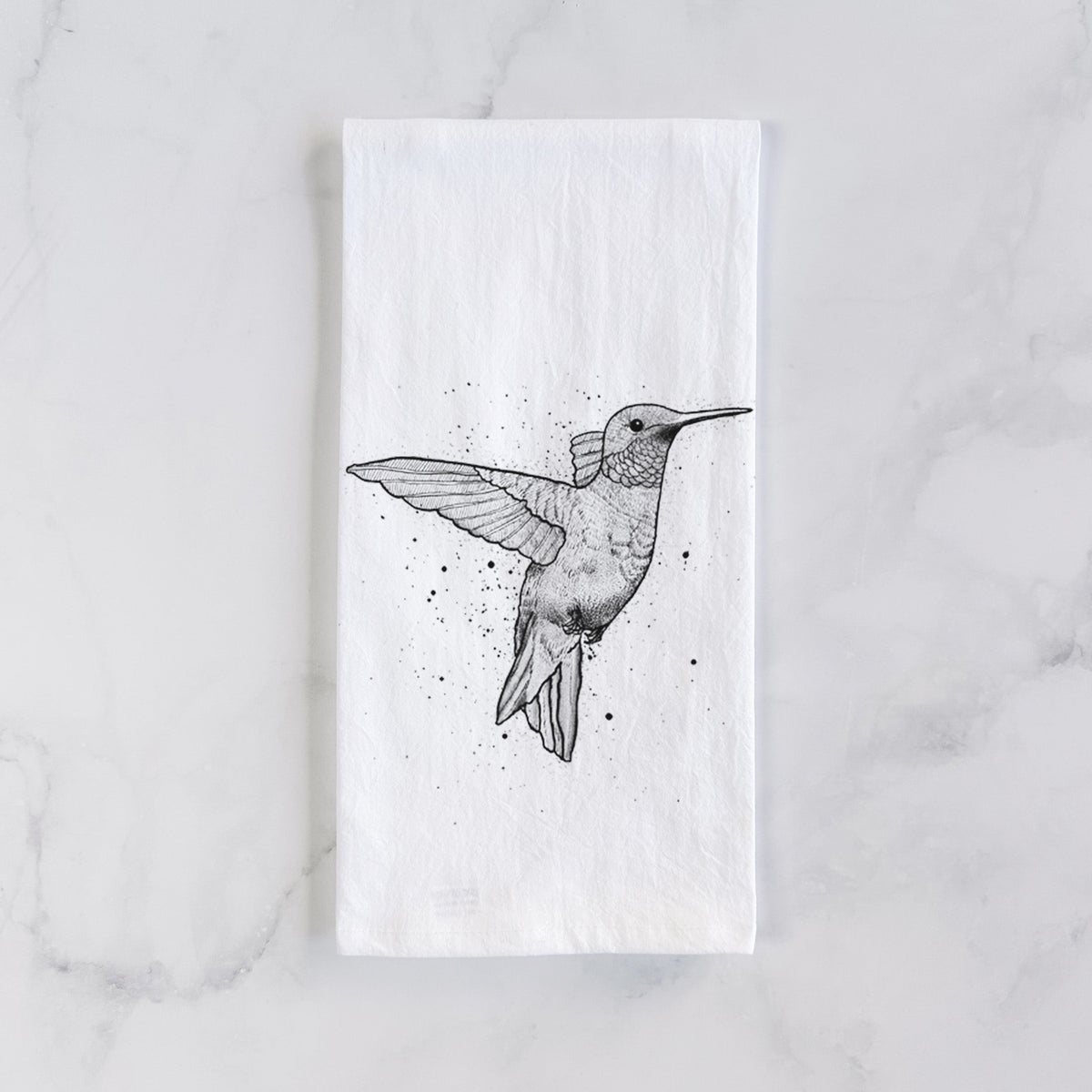 Archilochus Colubris - Ruby-throated Hummingbird Tea Towel