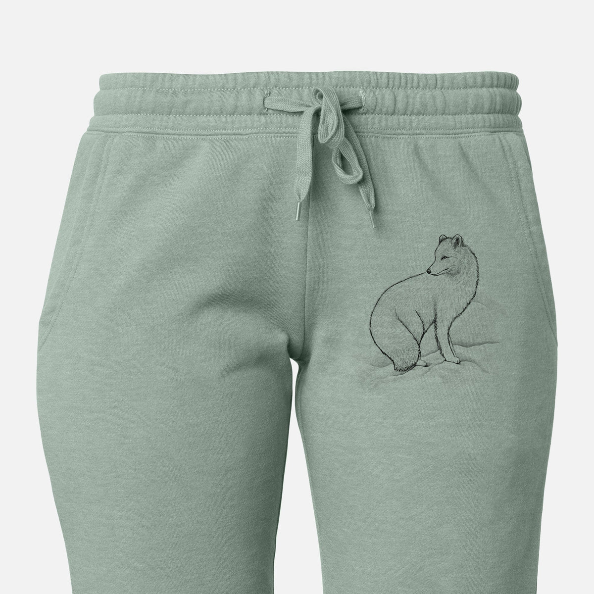 Arctic Fox - Vulpes lagopus - Women's Cali Wave Jogger Sweatpants