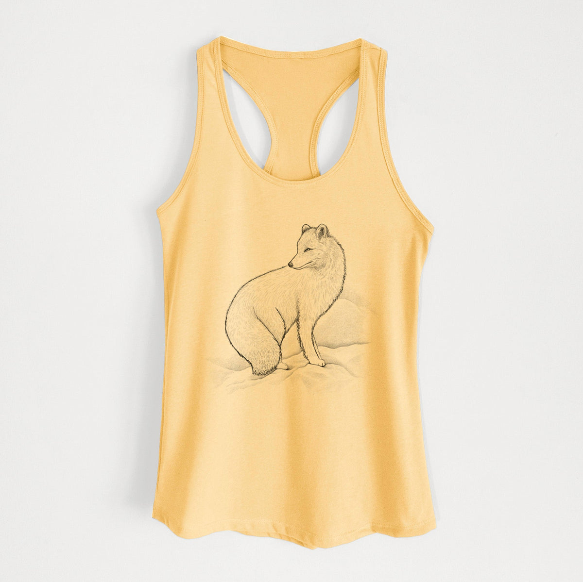 Arctic Fox - Vulpes lagopus - Women's Racerback Tanktop