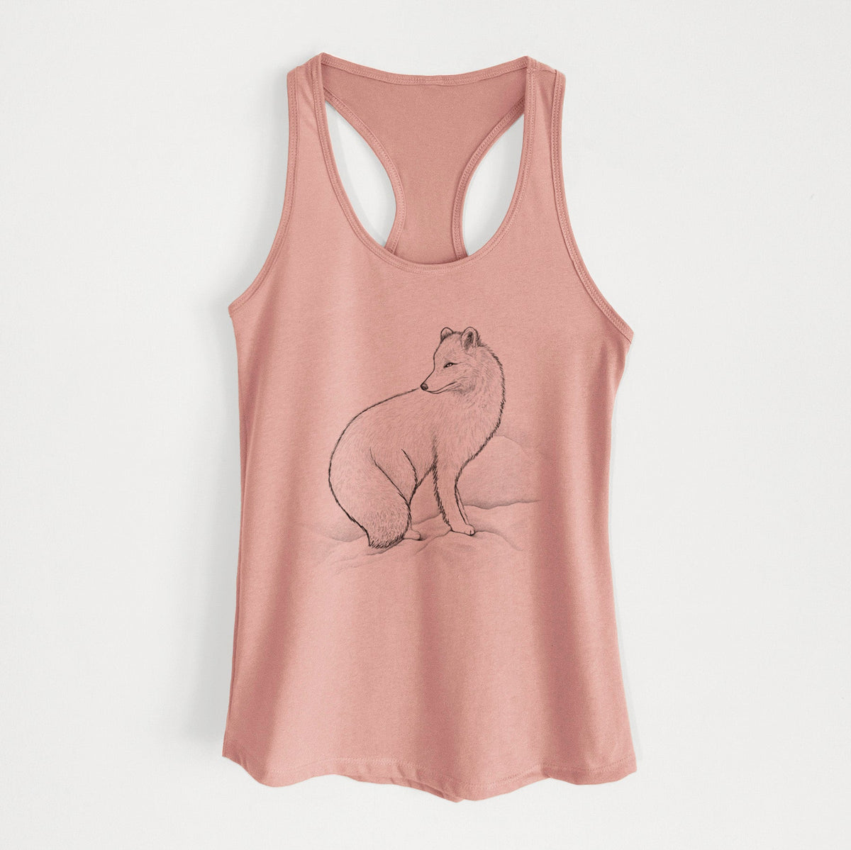 Arctic Fox - Vulpes lagopus - Women's Racerback Tanktop