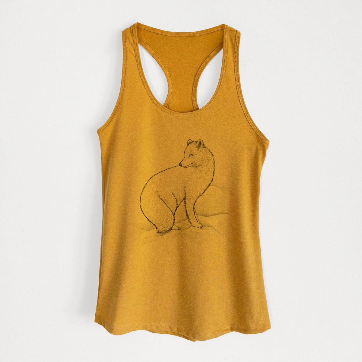 Arctic Fox - Vulpes lagopus - Women's Racerback Tanktop