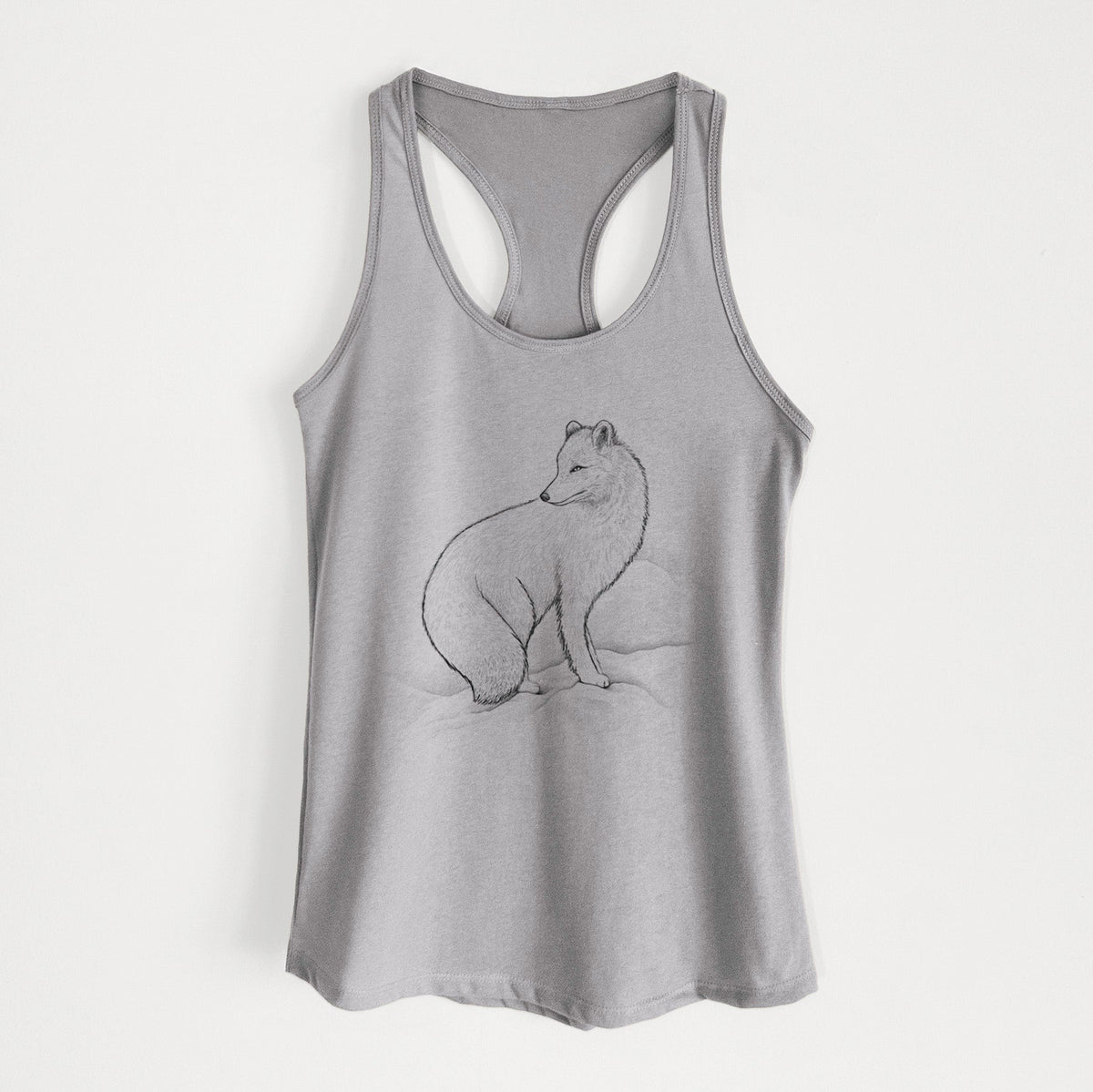 Arctic Fox - Vulpes lagopus - Women's Racerback Tanktop