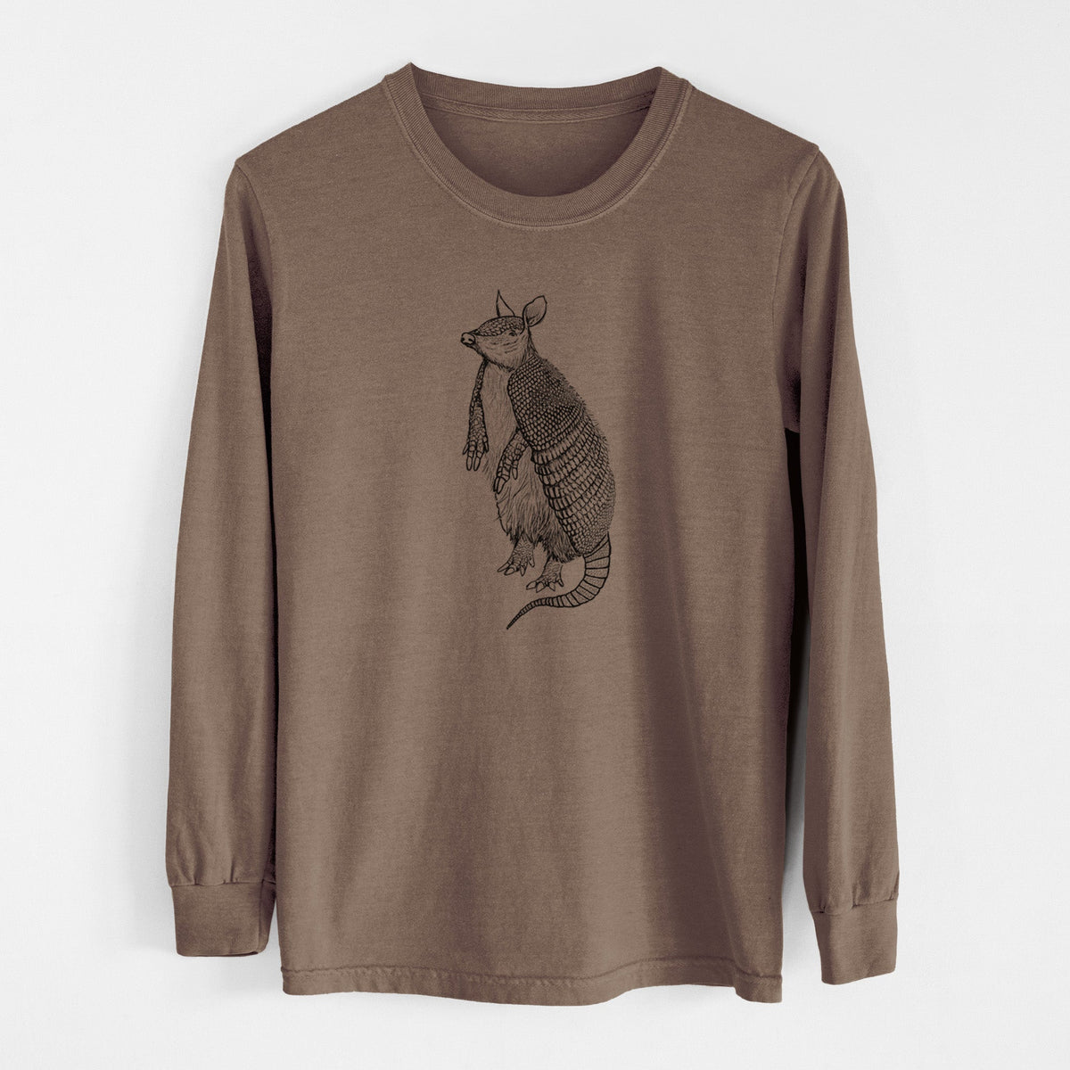 Nine-Banded Armadillo - Dasypus novemcinctus - Unisex Comfort Colors 100% Cotton Long Sleeve