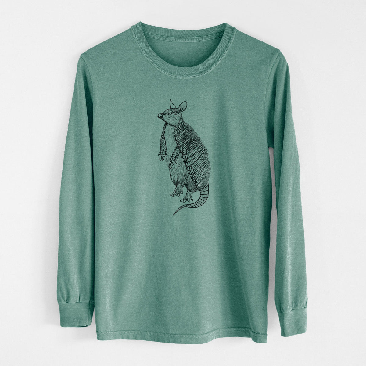 Nine-Banded Armadillo - Dasypus novemcinctus - Unisex Comfort Colors 100% Cotton Long Sleeve