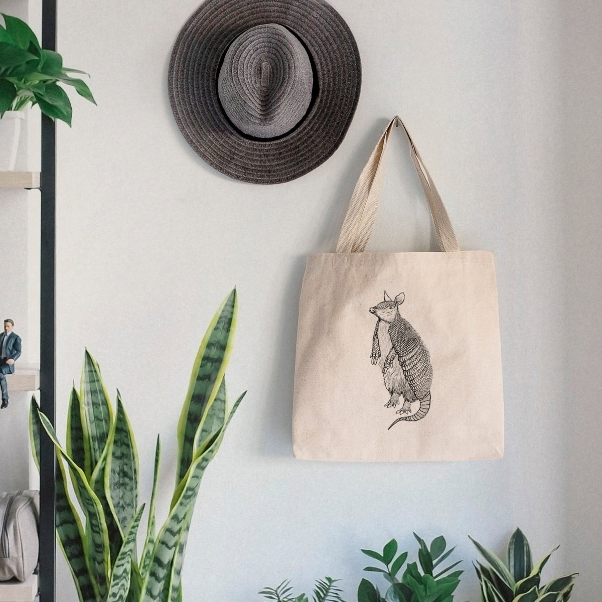 Nine-Banded Armadillo - Dasypus novemcinctus - Tote Bag