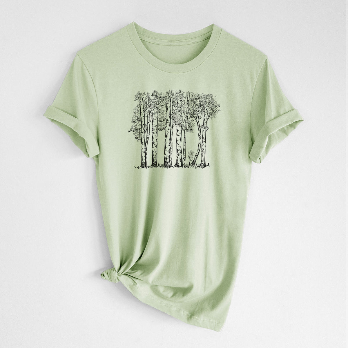 Quaking Aspens - Populus tremuloides - Lightweight 100% Cotton Unisex Crewneck