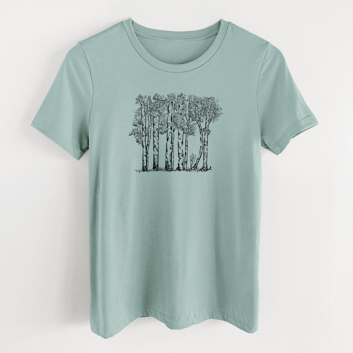 Quaking Aspens - Populus tremuloides - Women's Lightweight Relaxed Fit 100% Cotton Crewneck