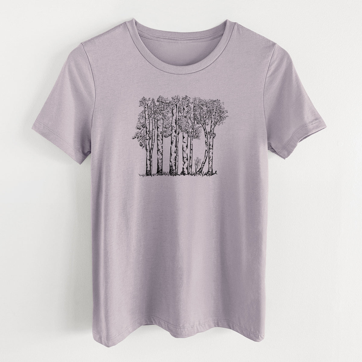 Quaking Aspens - Populus tremuloides - Women's Lightweight Relaxed Fit 100% Cotton Crewneck