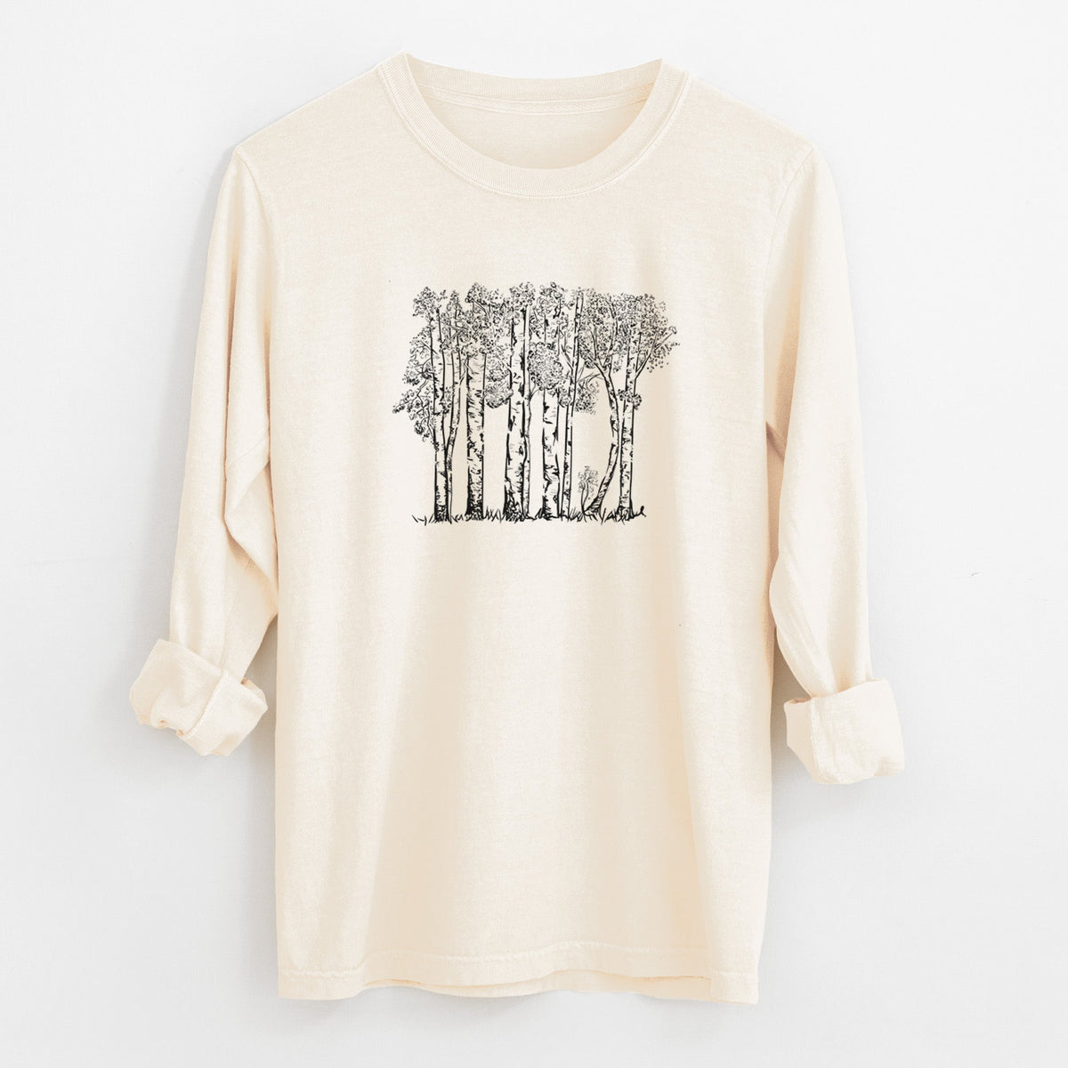 Quaking Aspens - Populus tremuloides - Unisex Comfort Colors 100% Cotton Long Sleeve