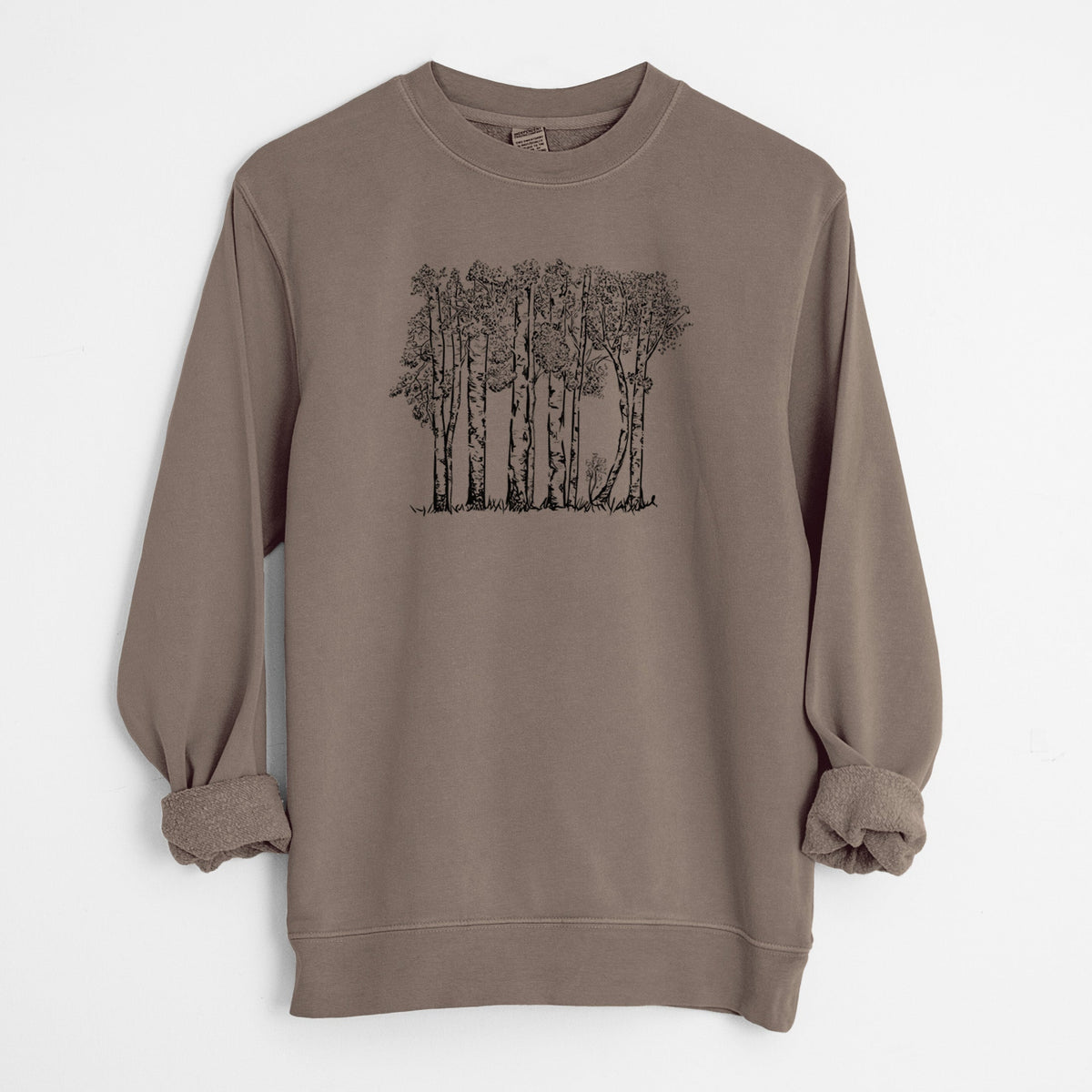 Quaking Aspens - Populus tremuloides - Unisex Pigment Dyed Crew Sweatshirt