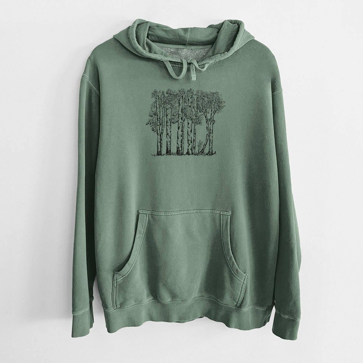 Quaking Aspens - Populus tremuloides - Unisex Pigment Dyed Hoodie