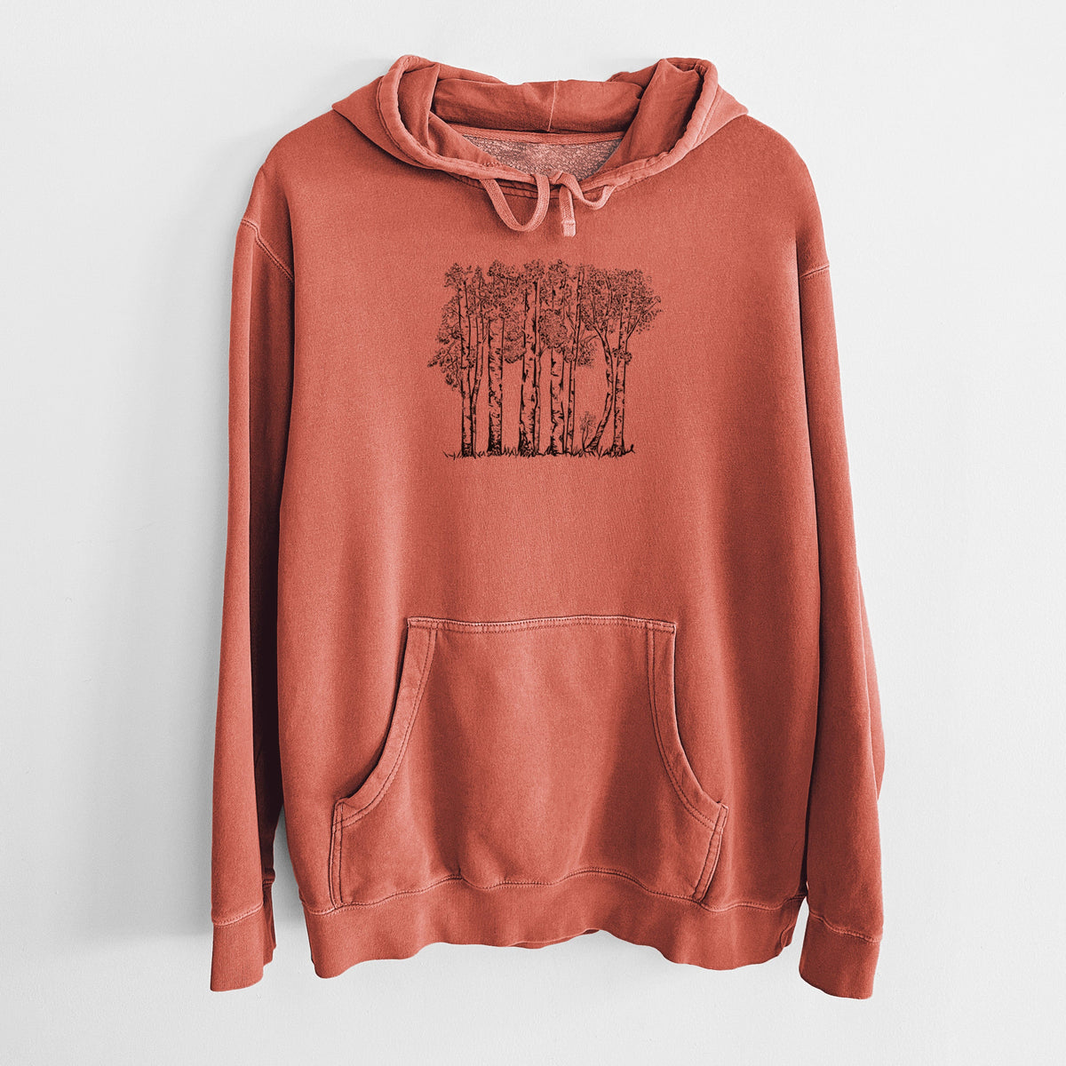 Quaking Aspens - Populus tremuloides - Unisex Pigment Dyed Hoodie