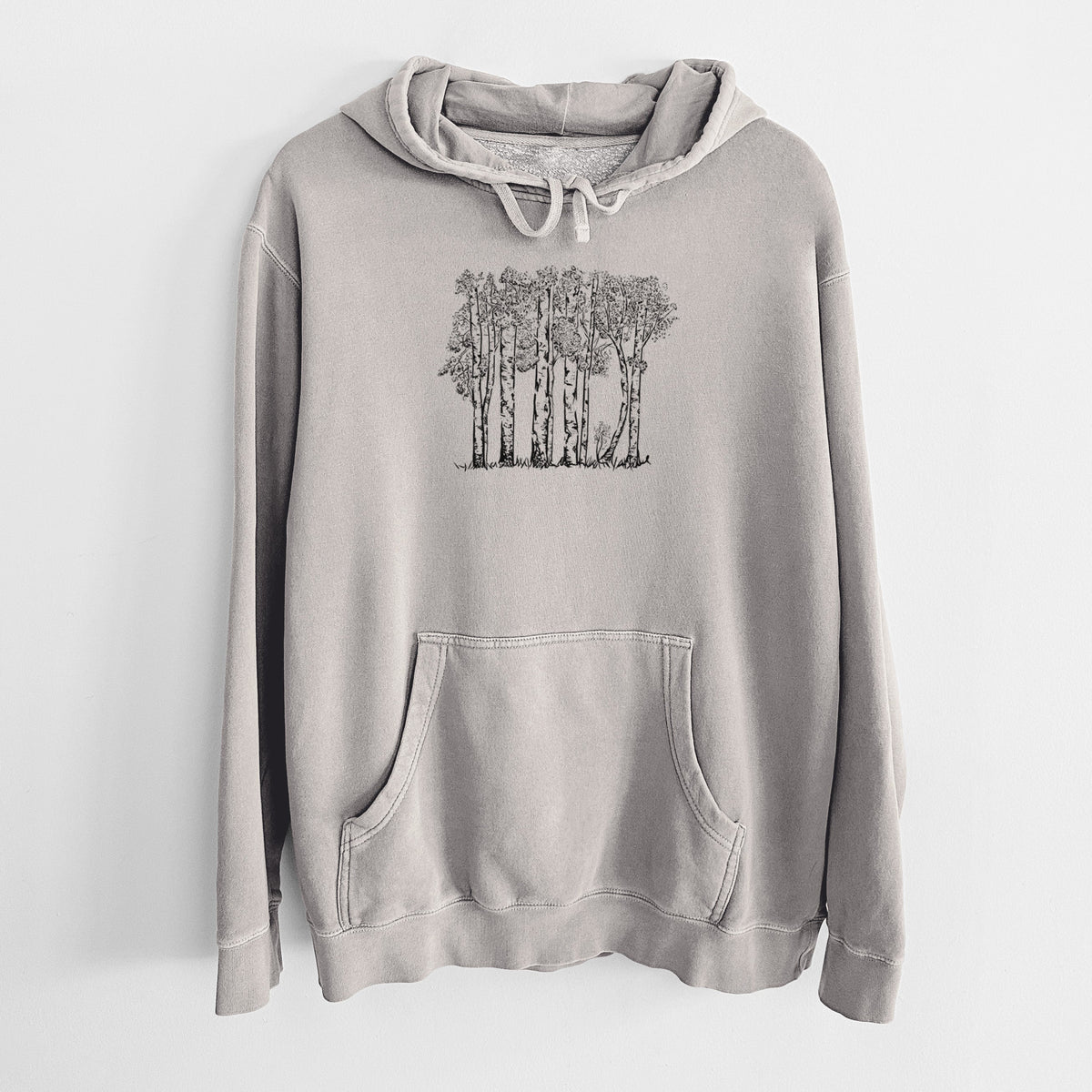 Quaking Aspens - Populus tremuloides - Unisex Pigment Dyed Hoodie