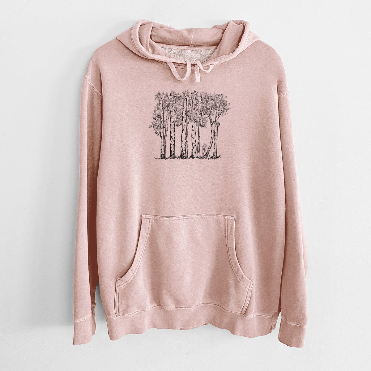 Quaking Aspens - Populus tremuloides - Unisex Pigment Dyed Hoodie
