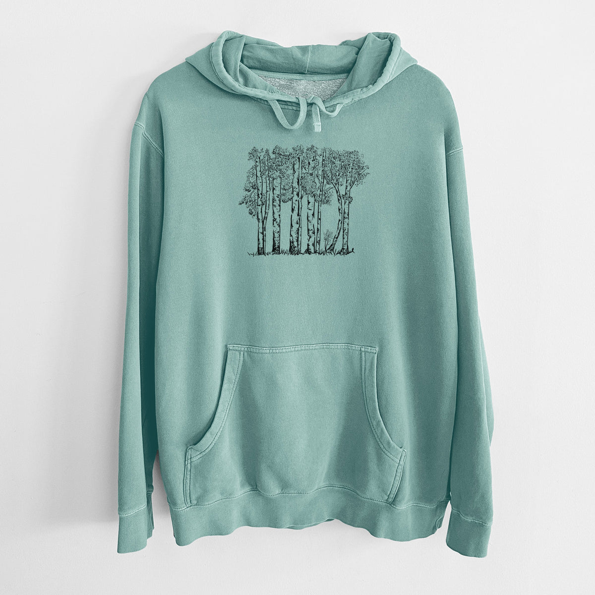 Quaking Aspens - Populus tremuloides - Unisex Pigment Dyed Hoodie