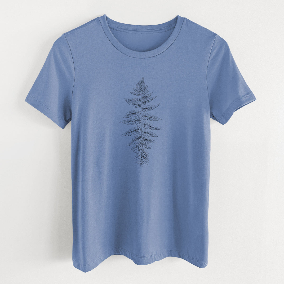 Athyrium filix femina - Lady Fern - Women's Lightweight Relaxed Fit 100% Cotton Crewneck