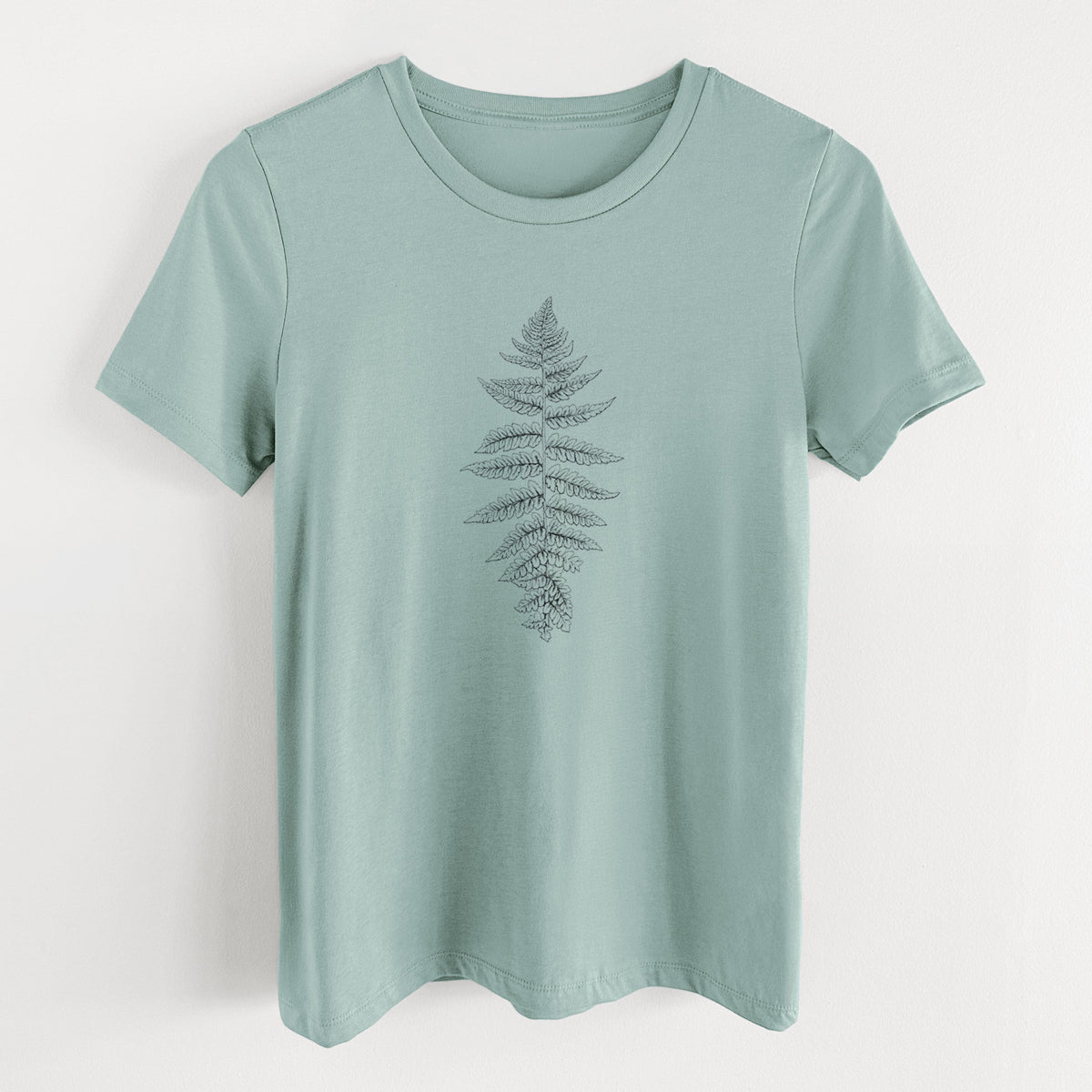 Athyrium filix femina - Lady Fern - Women's Lightweight Relaxed Fit 100% Cotton Crewneck