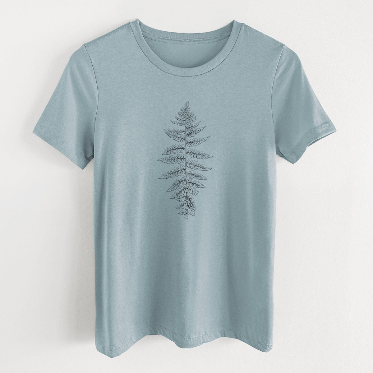 Athyrium filix femina - Lady Fern - Women's Lightweight Relaxed Fit 100% Cotton Crewneck