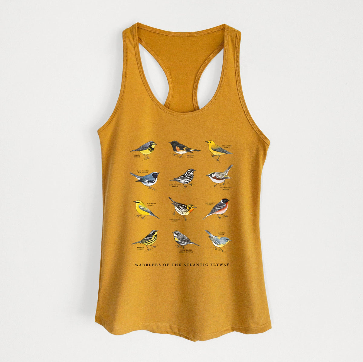 Warblers of the Atlantic Flyway - Women's Racerback Tanktop