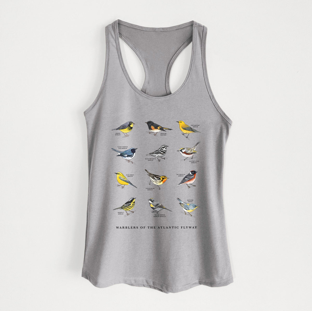 Warblers of the Atlantic Flyway - Women's Racerback Tanktop