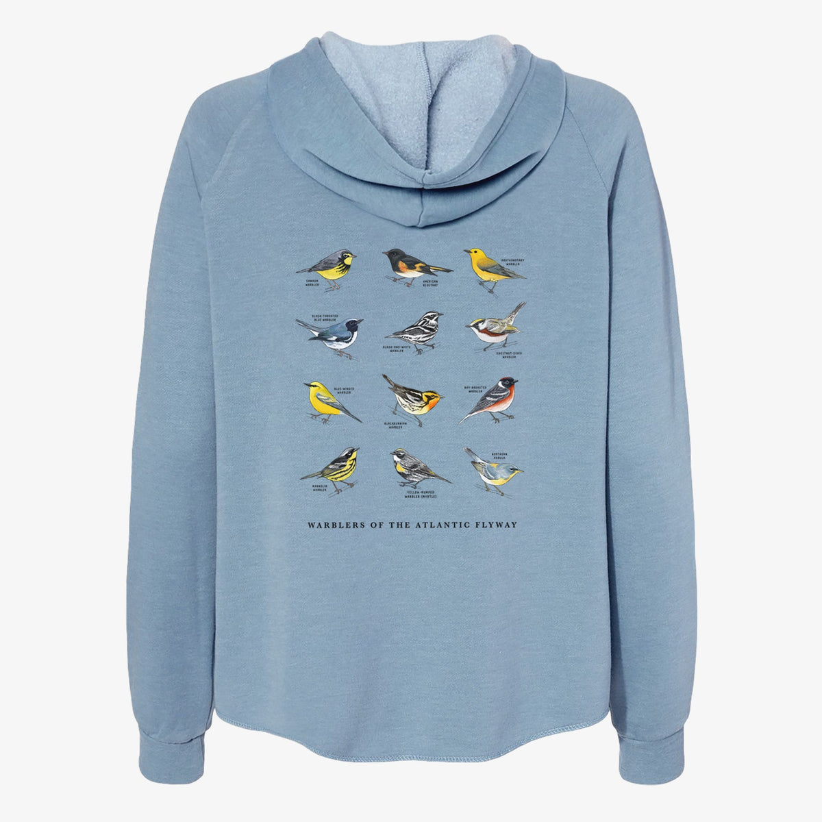 Warblers of the Atlantic Flyway - Women's Cali Wave Zip-Up Sweatshirt