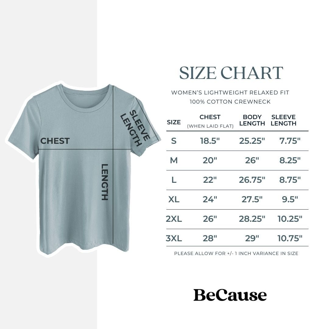 Mama Boxed - 1 Line - Women's Lightweight Relaxed Fit 100% Cotton Crewneck