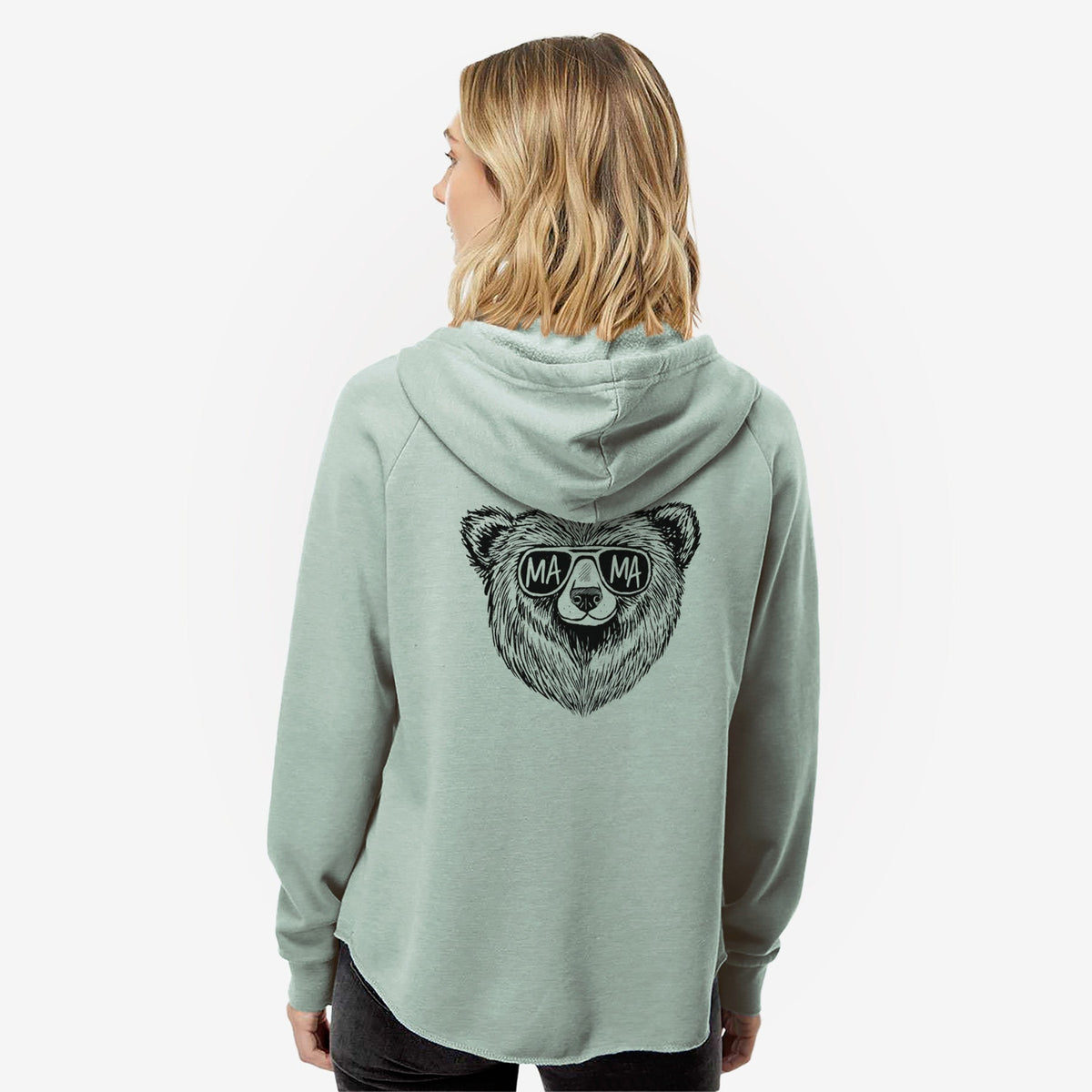 Mama Bear - Mama Glasses - Women's Cali Wave Zip-Up Sweatshirt