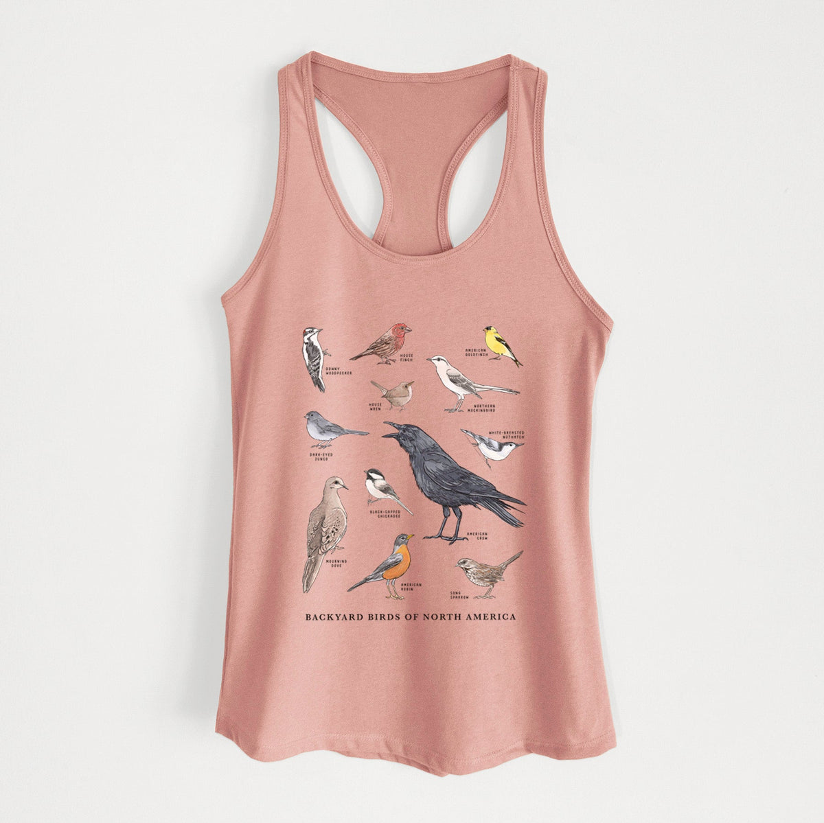 Common Backyard Birds of North America - Women's Racerback Tanktop