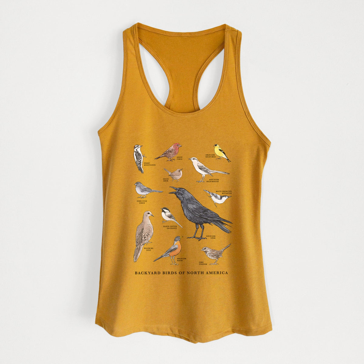 Common Backyard Birds of North America - Women's Racerback Tanktop