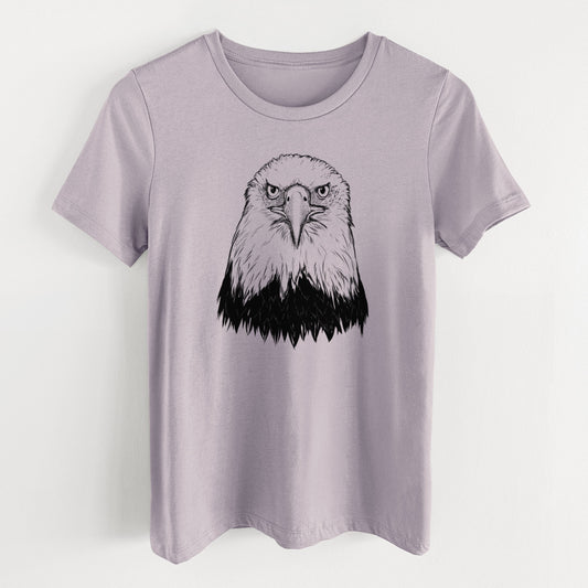 Haliaeetus Leucocephalus - American Bald Eagle - Women's Lightweight Relaxed Fit 100% Cotton Crewneck