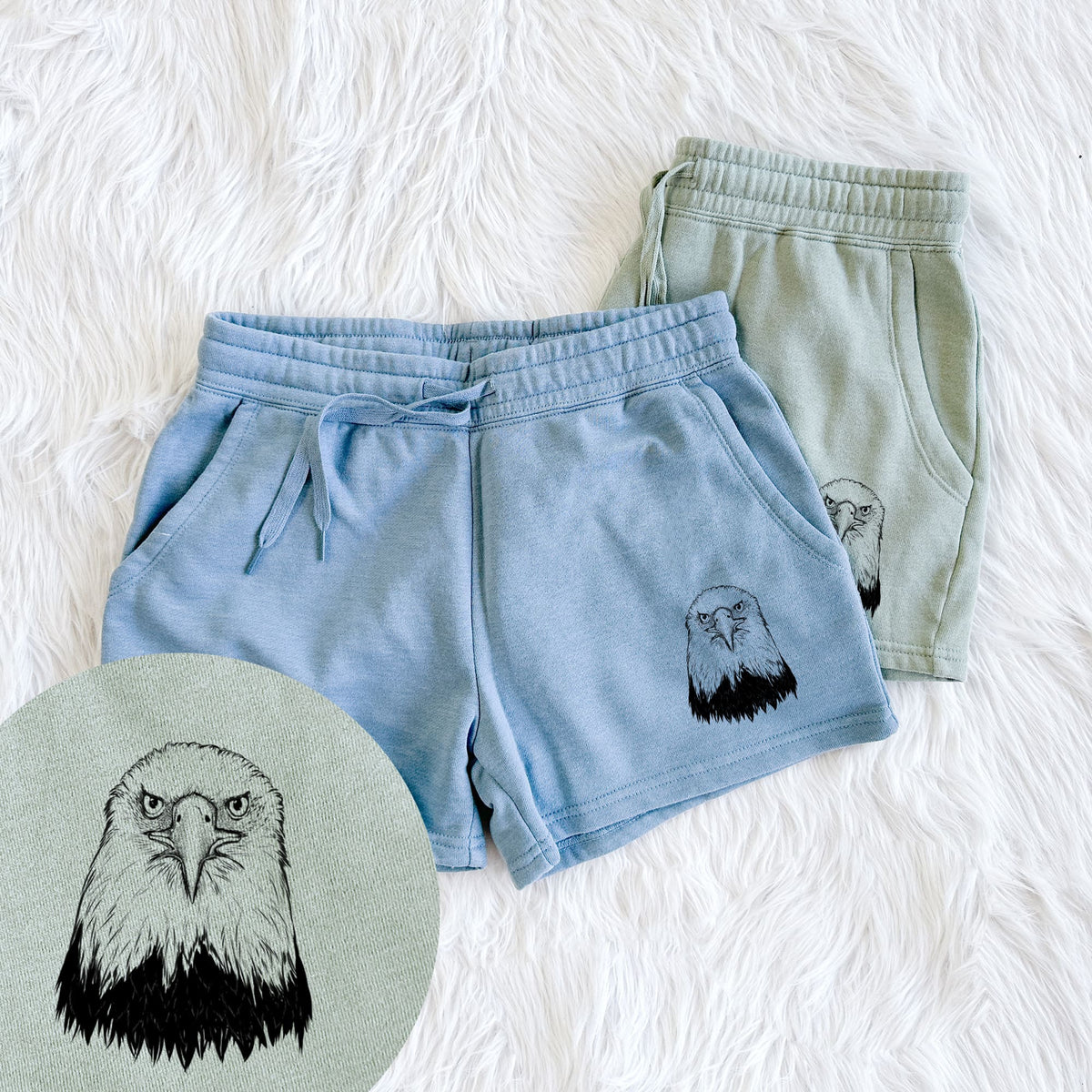 Haliaeetus Leucocephalus - American Bald Eagle - Women's Cali Wave Shorts