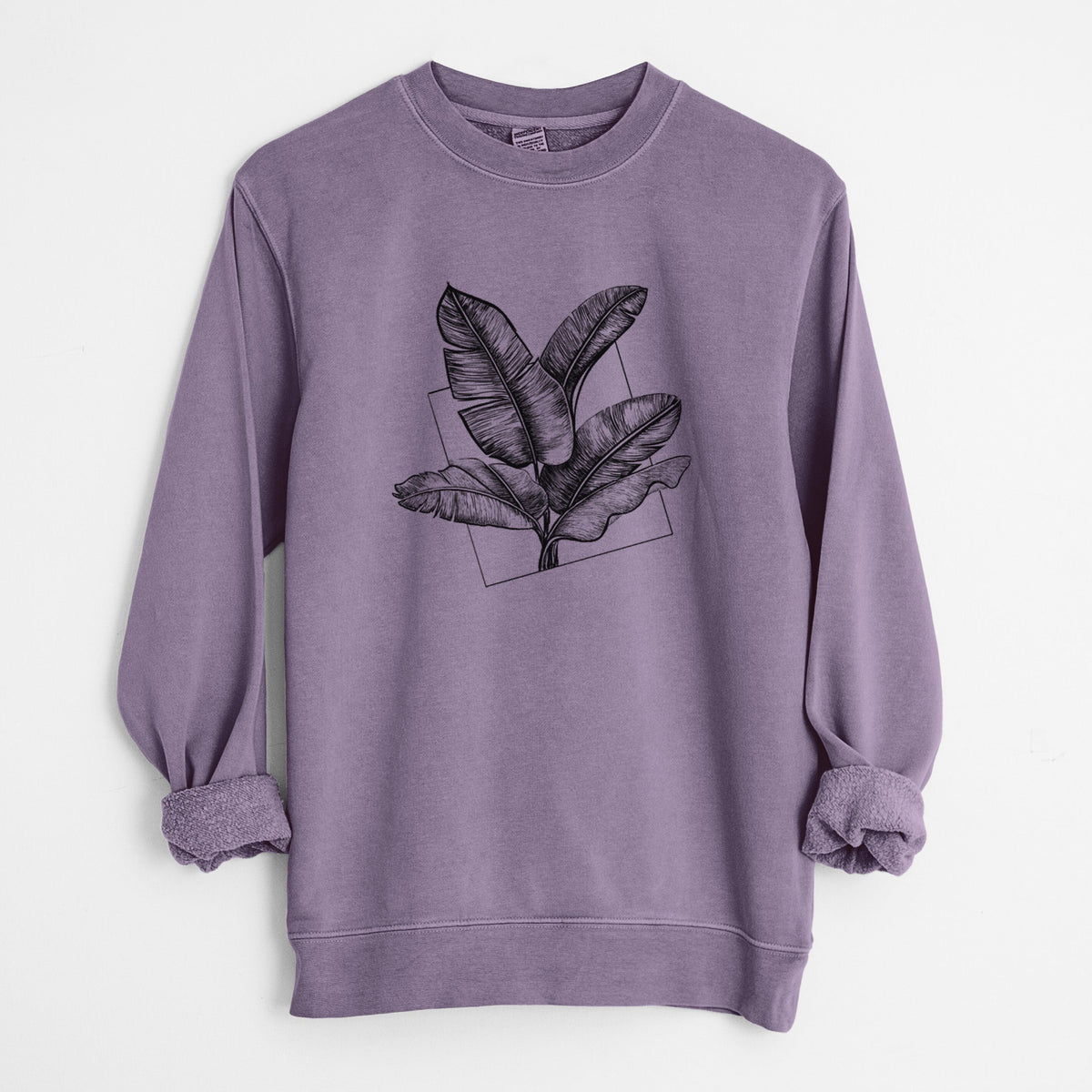 Banana Plant Leaves - Unisex Pigment Dyed Crew Sweatshirt