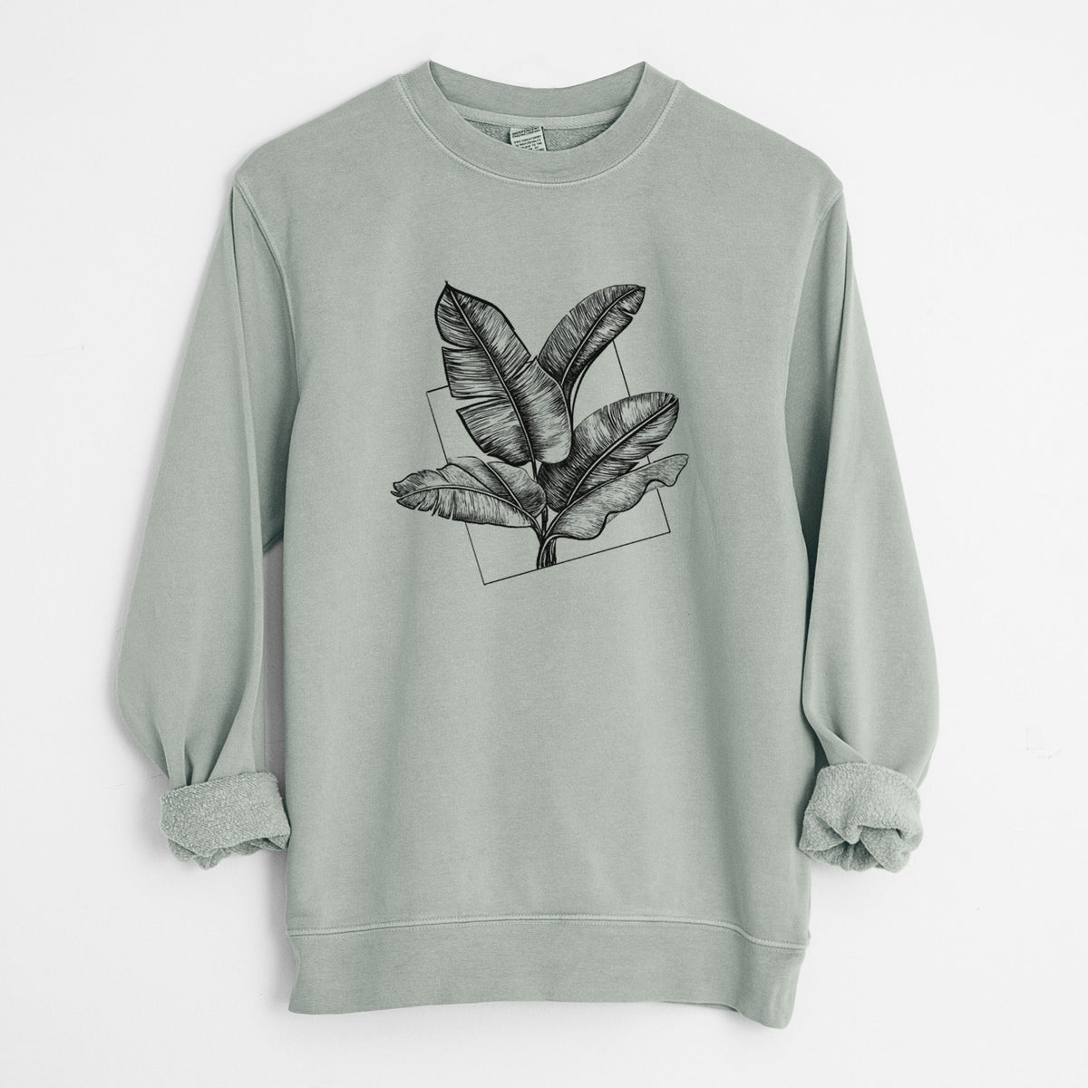 Banana Plant Leaves - Unisex Pigment Dyed Crew Sweatshirt