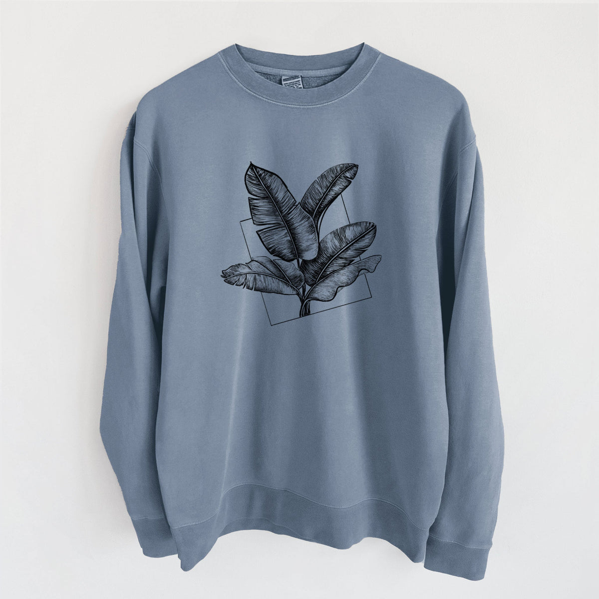 Banana Plant Leaves - Unisex Pigment Dyed Crew Sweatshirt