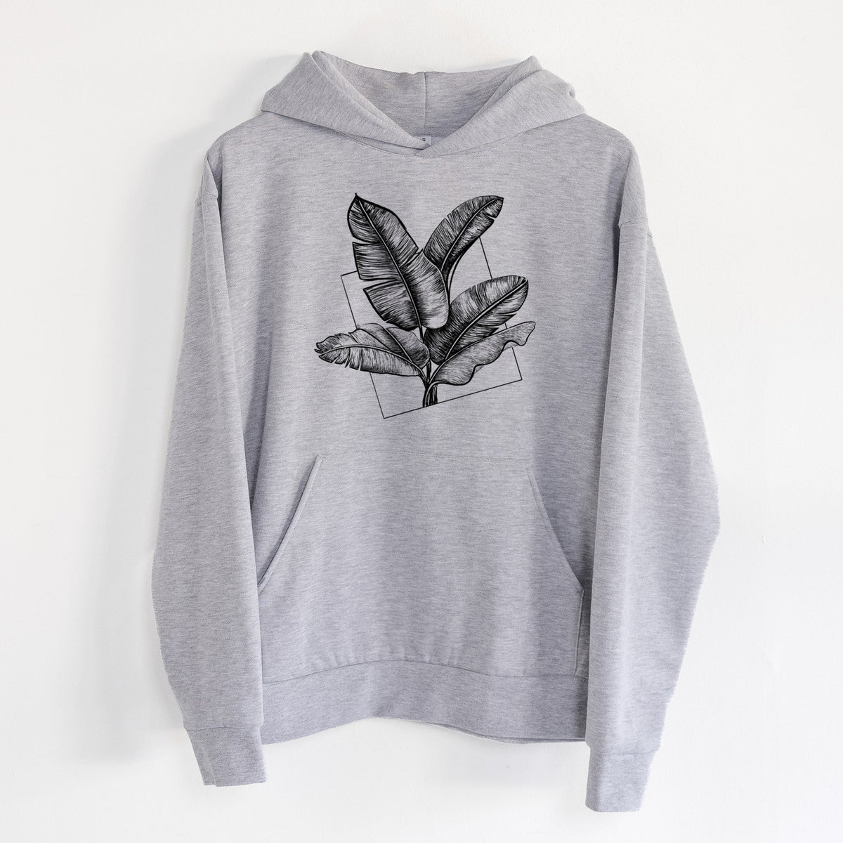 Banana Plant Leaves  - Statement Midweight Hoodie