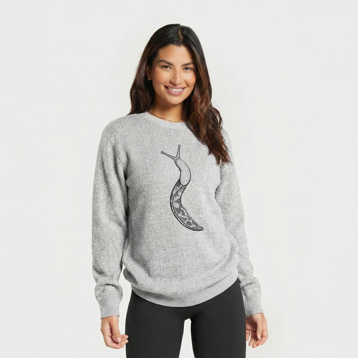 Pacific Banana Slug - Ariolimax columbianus - Knit Sweatshirt