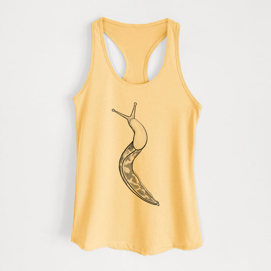 Pacific Banana Slug - Ariolimax columbianus - Women's Racerback Tanktop